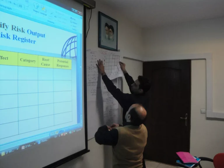 دوره سازمانی کارگاه مدیریت ریسک برای خاتم الانبیا آذر 1389
